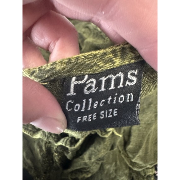 Tie Dye Poncho Top embroidered Green Festival Boho Hippie Beach coverup goblin - Picture 9 of 9